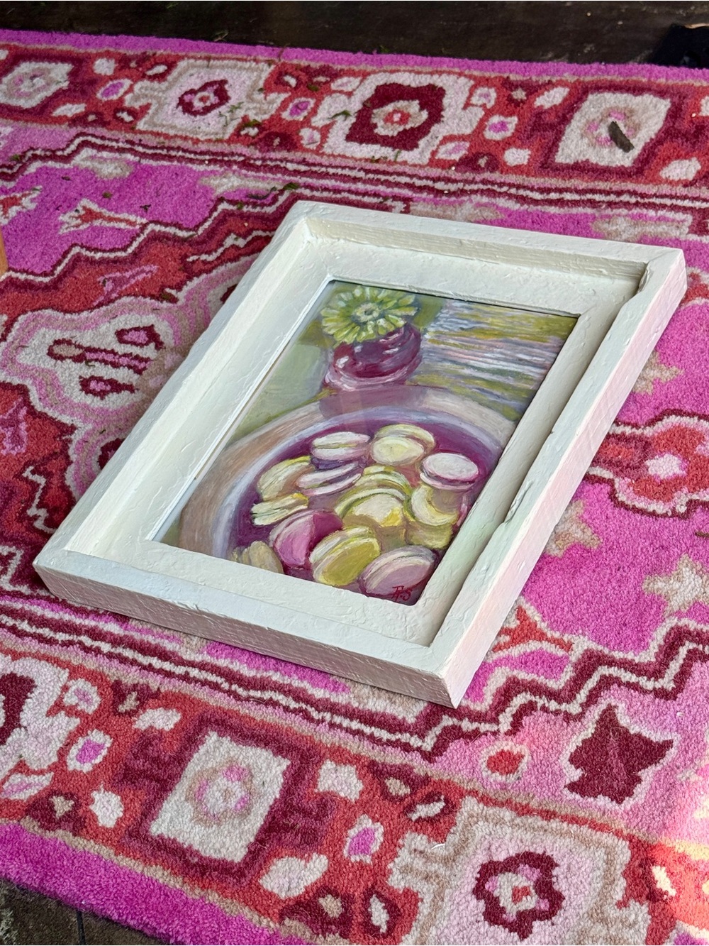 Framed original Still Life Artwork, Bakery Painting, Cooking Decor, 8x10" SALE - Picture 6 of 15